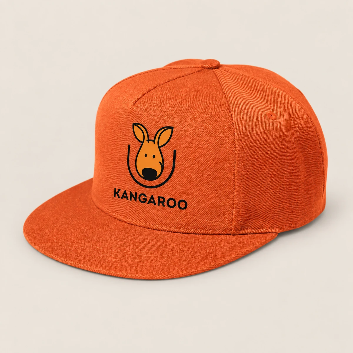 Помаранчева п’ятипанельна кепка з логотипом KANGAROO