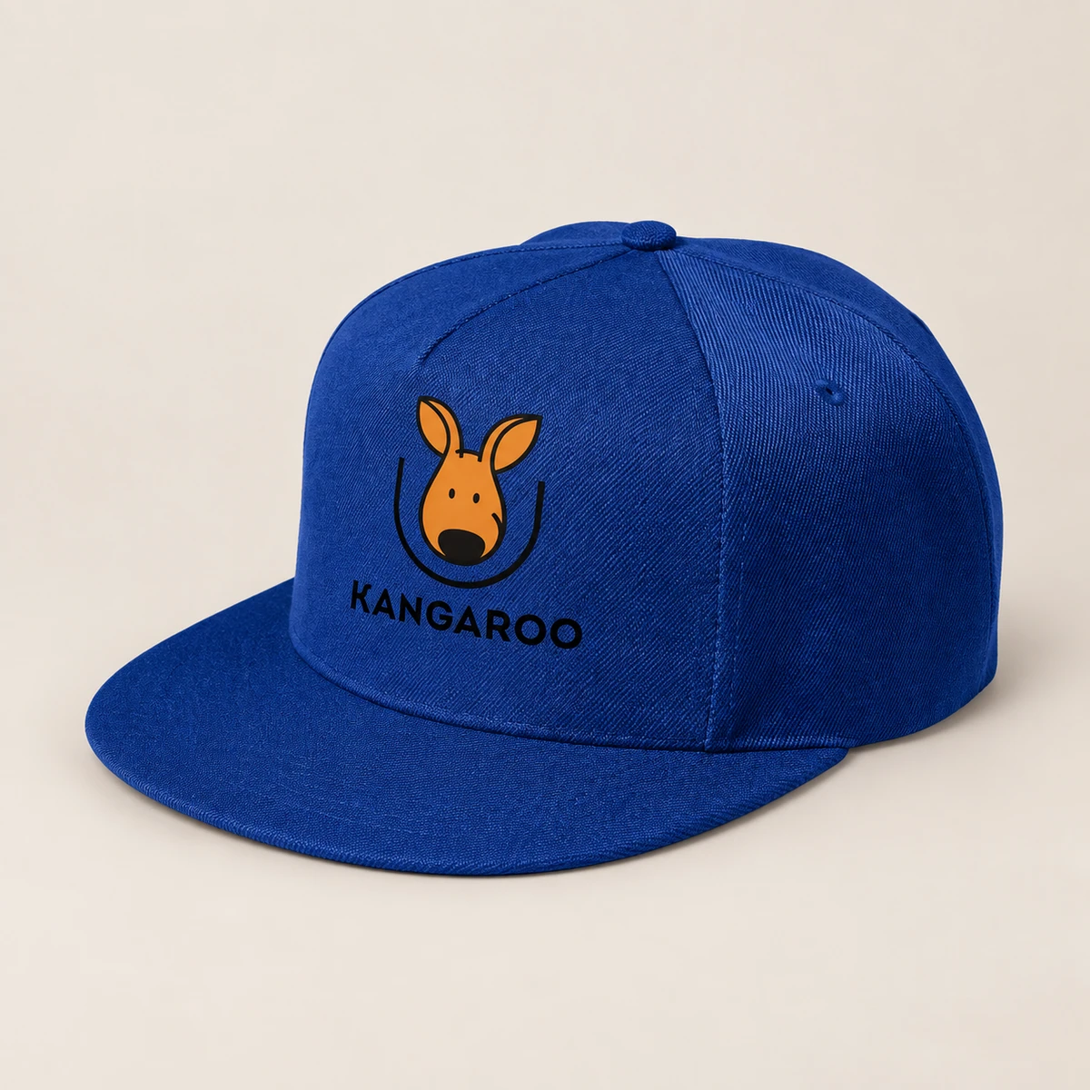Синя п’ятипанельна кепка з логотипом KANGAROO