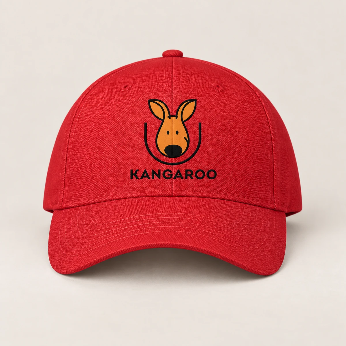 Червона класична кепка з логотипом KANGAROO