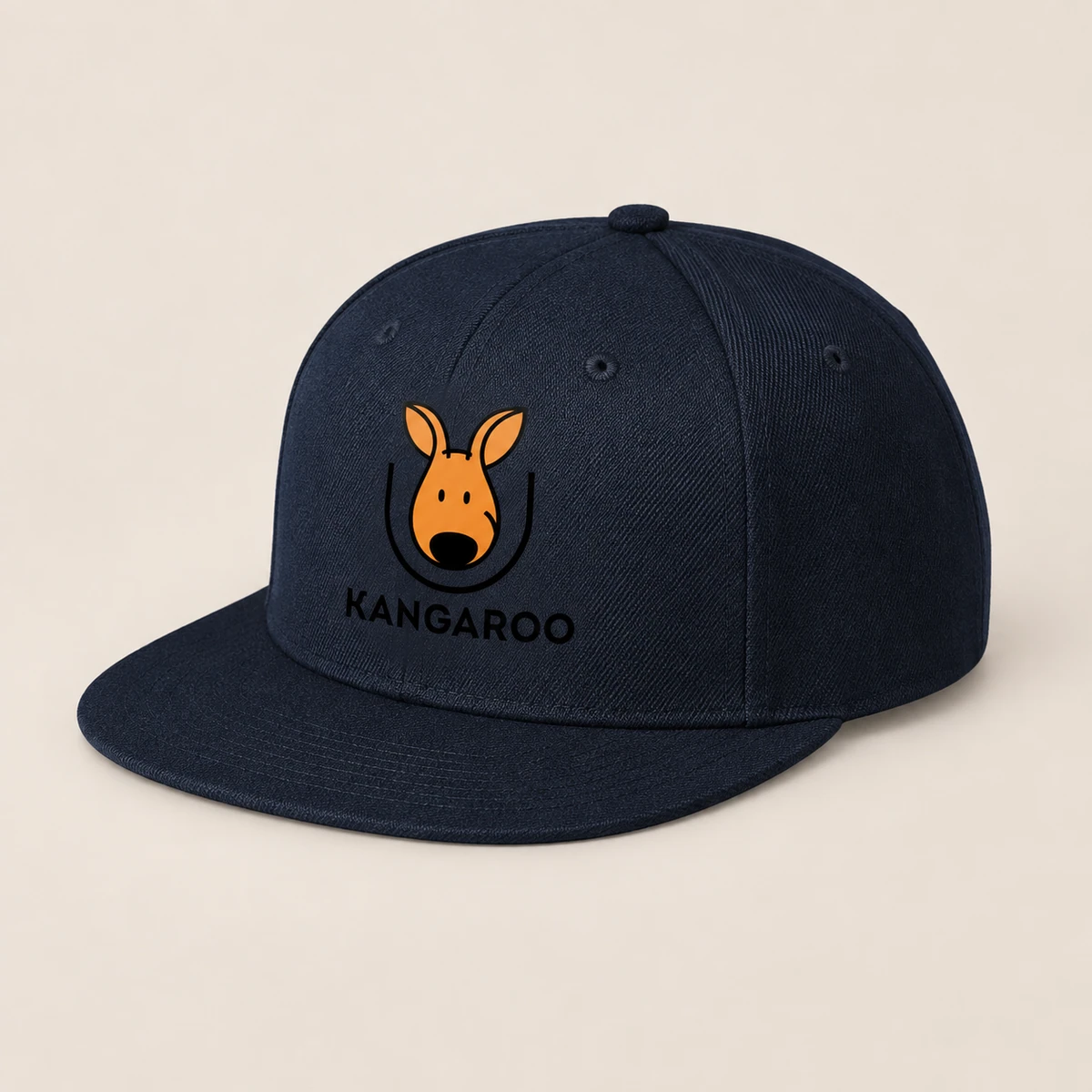 Темно-синя шестипанельна кепка з логотипом KANGAROO