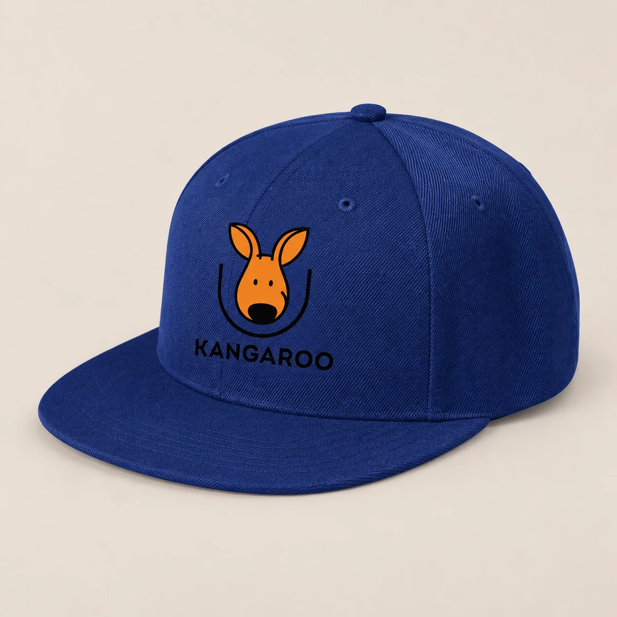 Синя шестипанельна кепка з логотипом KANGAROO