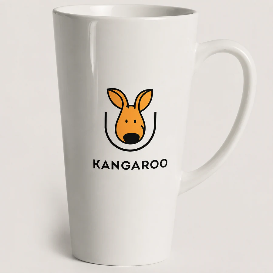 Висока конусна чашка 480 мл — фото з логотипом KANGAROO