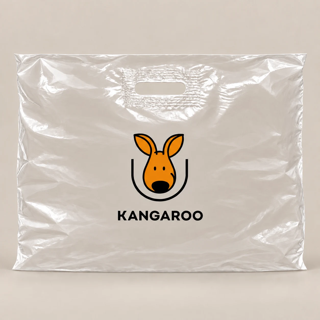 Прозорий пакет-банан 60 × 50 см з логотипом KANGAROO