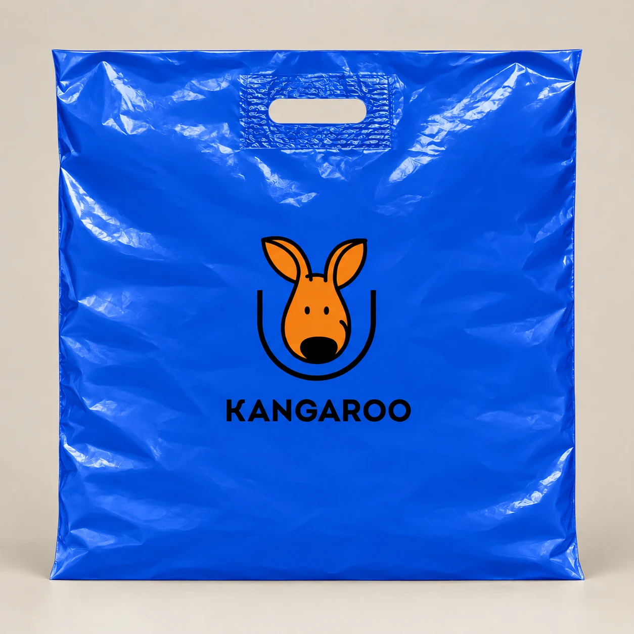 Синій пакет-банан 60 × 60 см з логотипом KANGAROO