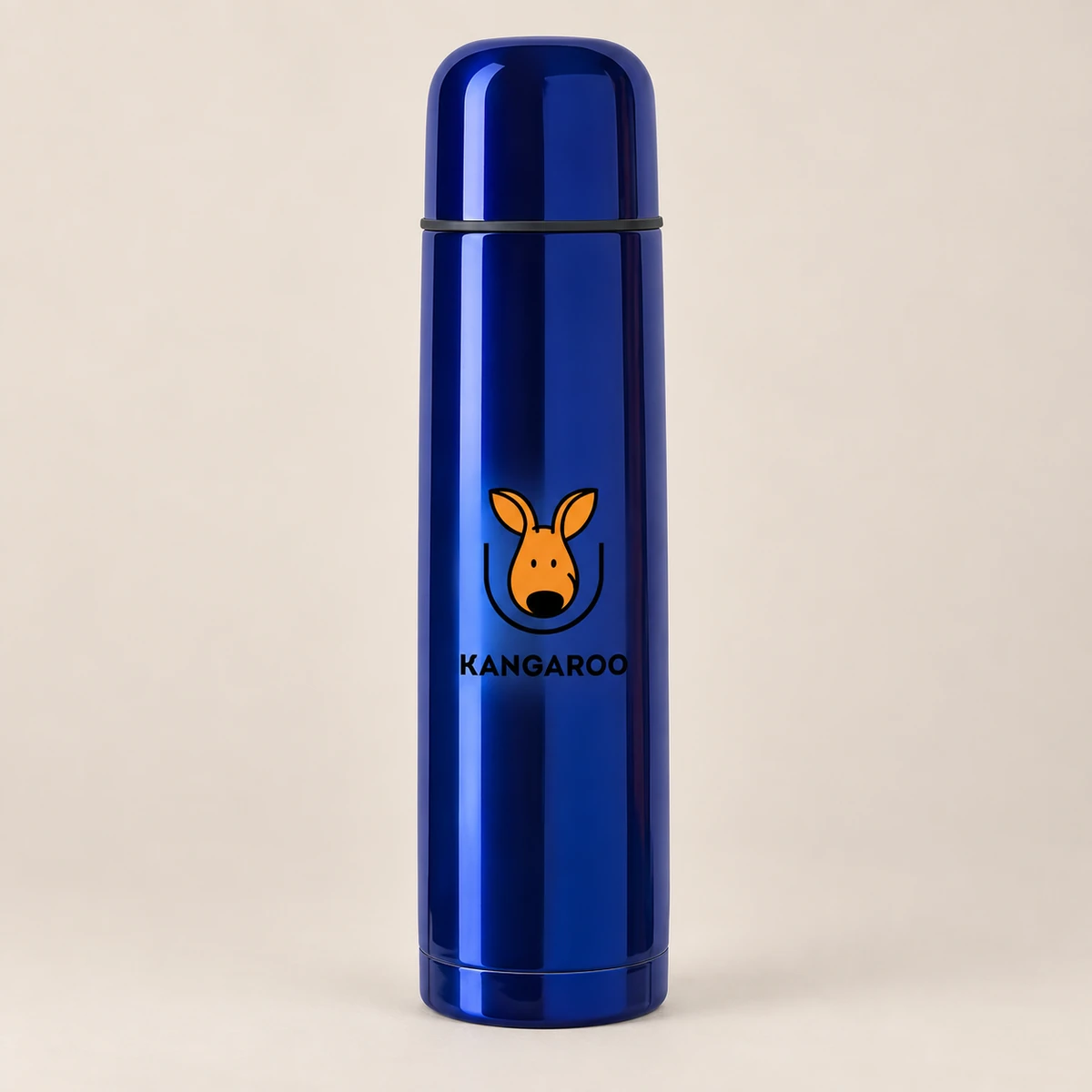 Темно-синій термос 500 мл з логотипом KANGAROO