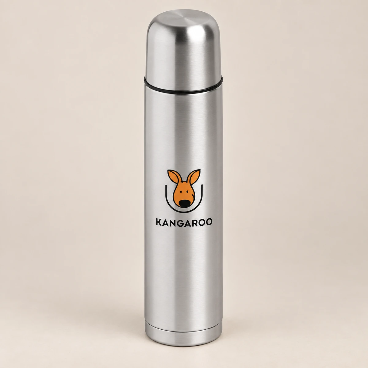 Срібний термос 500 мл з логотипом KANGAROO